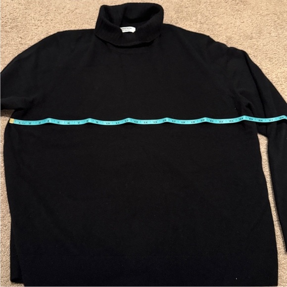 Nordstrom Men's Classic Black Turtleneck Sweater - Picture 4 of 6